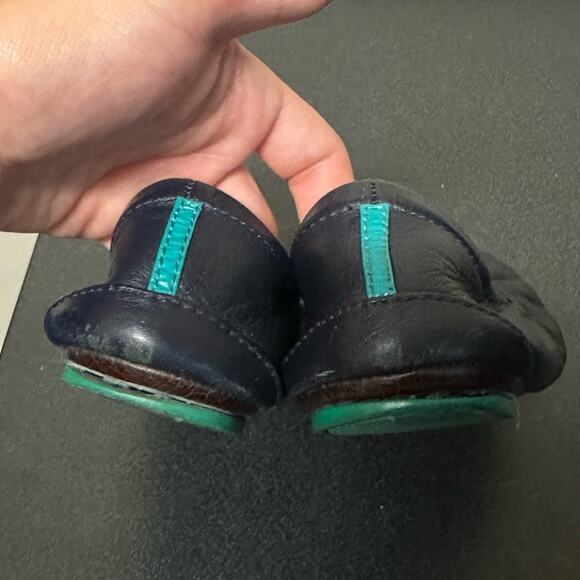 Tieks California Navy Italian Leather Ballet Flat Shoes Travel Size 7 - Picture 12 of 15
